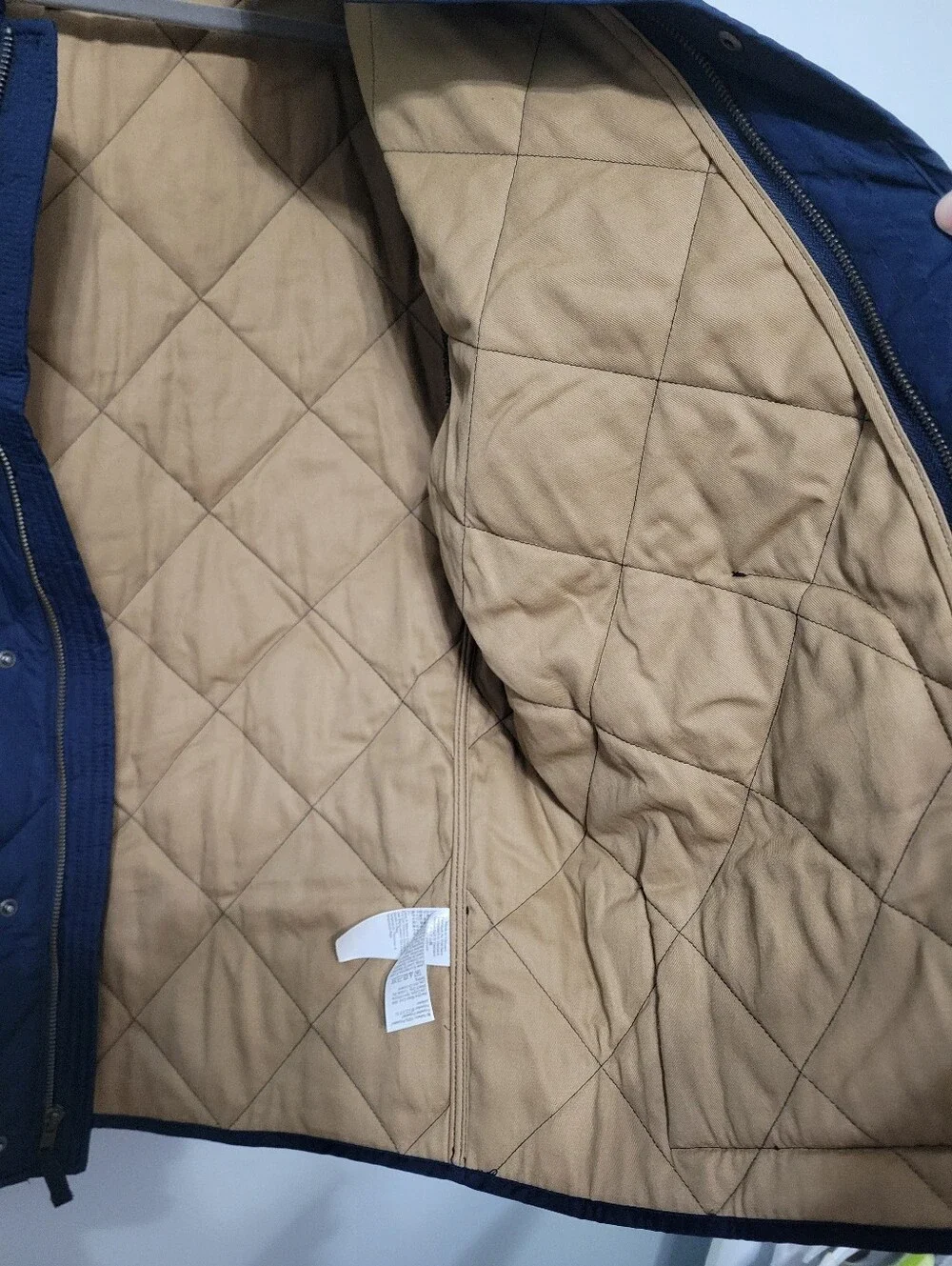 NWT J. Crew Men's Walker Jacket Sz L Navy Quilted Classic Preppy Old Money Fall